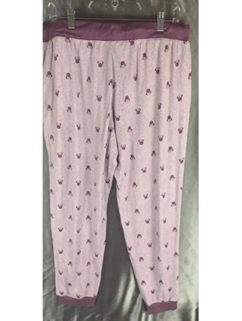 Disney Mickey Mouse Women's Pink Pajama Pants Size Large  Sleepwear Drawstring - Picture 2 of 6